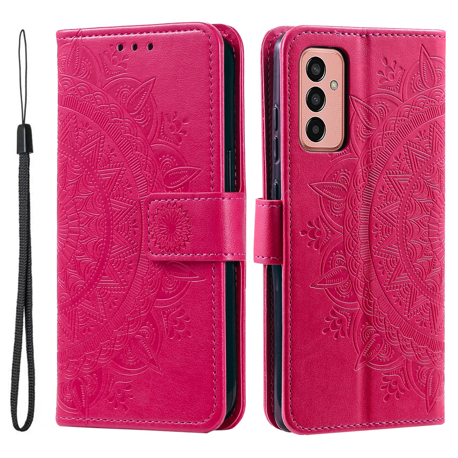 For Samsung Galaxy M14 5G Wallet Stand Flip Cover Mandala Flower Pattern Leather Phone Case For Samsung Galaxy M14 5G Wallet Stand Flip Cover Mandala Flower Pattern Leather Phone Case